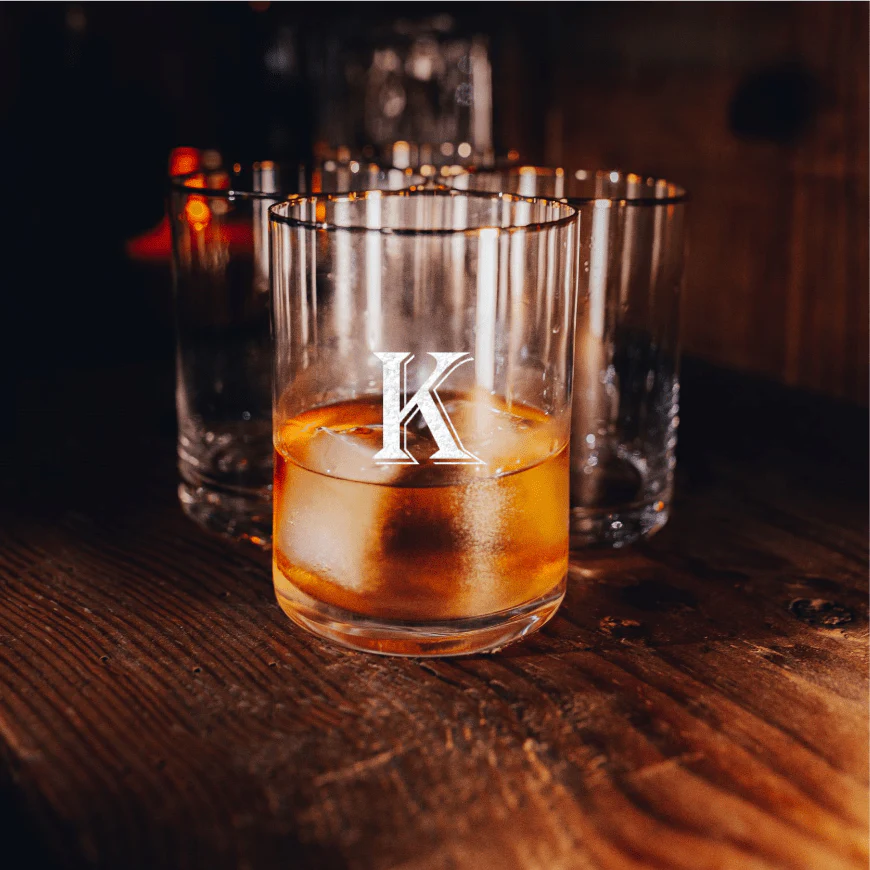 Gold Rimmed Whiskey Glass Set - Image 8