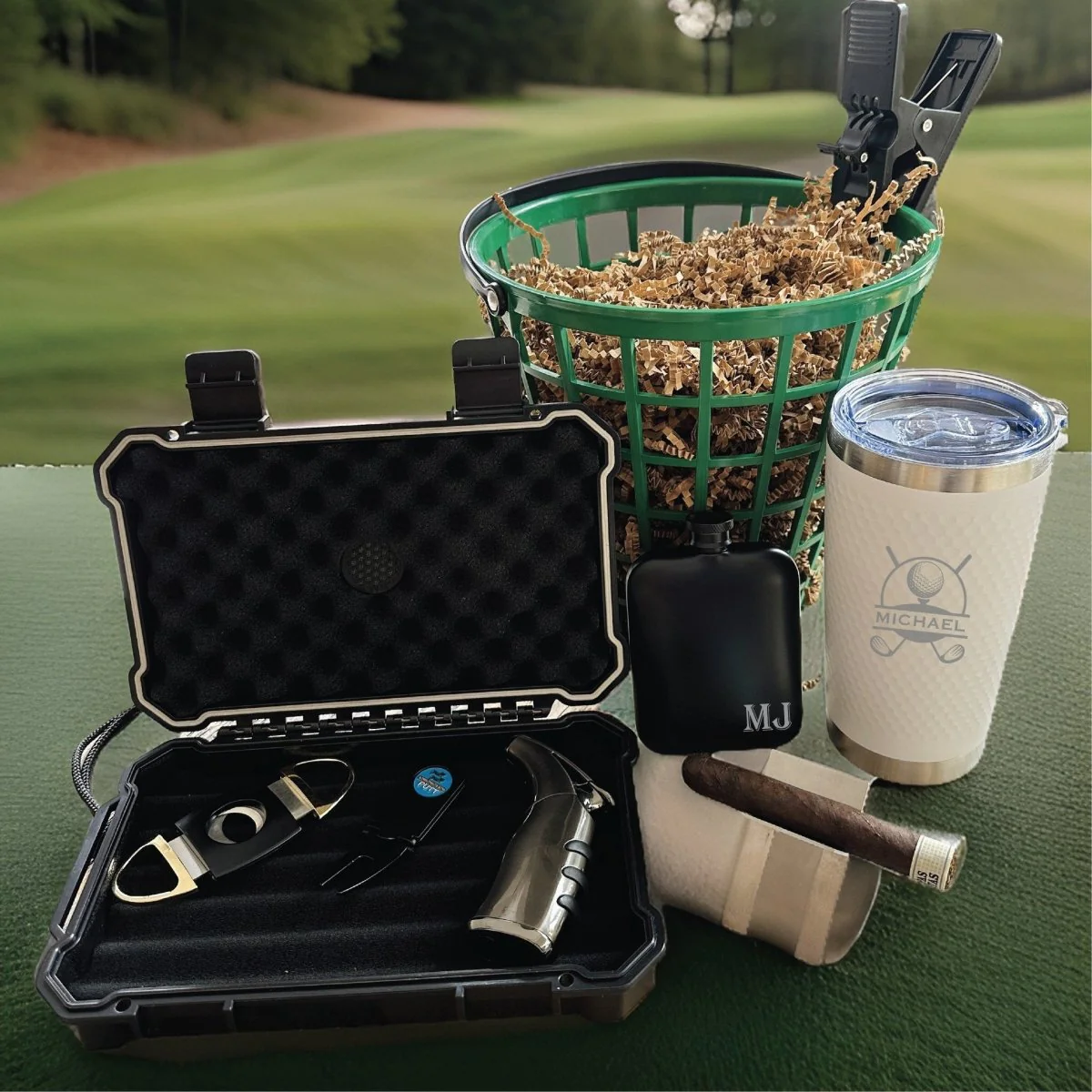 Cigar Lovers Golf Gift Basket - Image 15