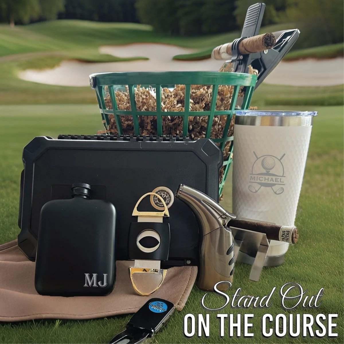 Cigar Lovers Golf Gift Basket - Image 7