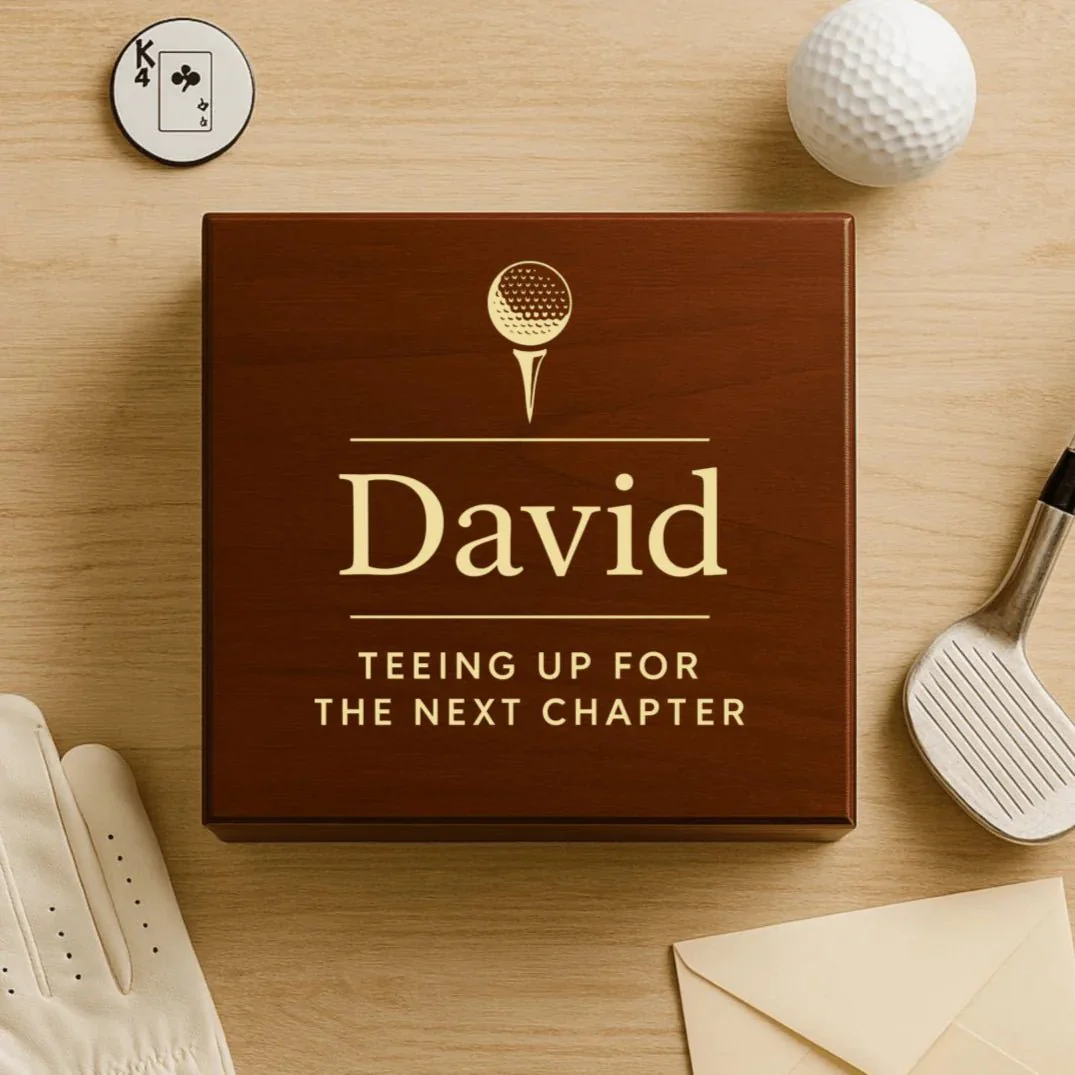 Golf Retirement Keepsake Box - Image 7