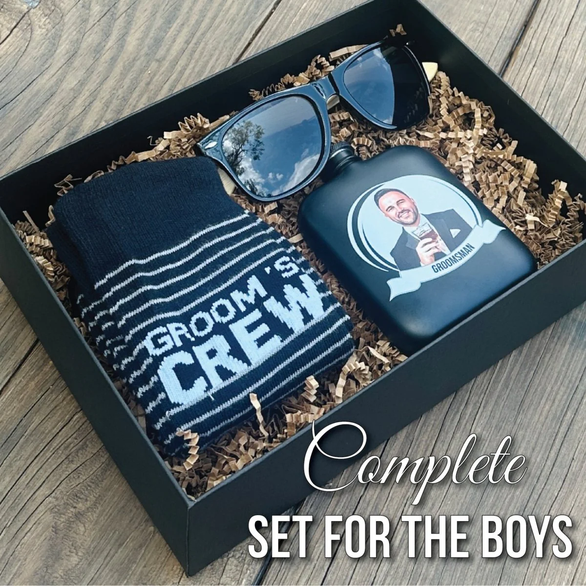 Personalized Groom's Crew Gift Set - Image 3