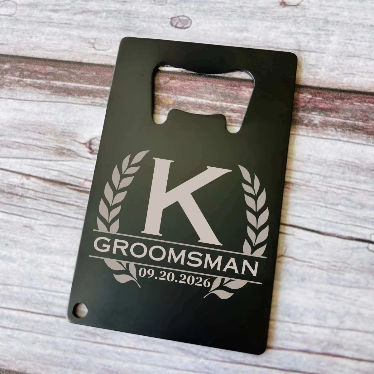 Groomsmen Card Bottle Opener - Image 2