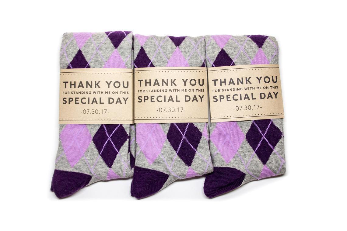 Grateful Personalized Groomsmen Socks - Image 15