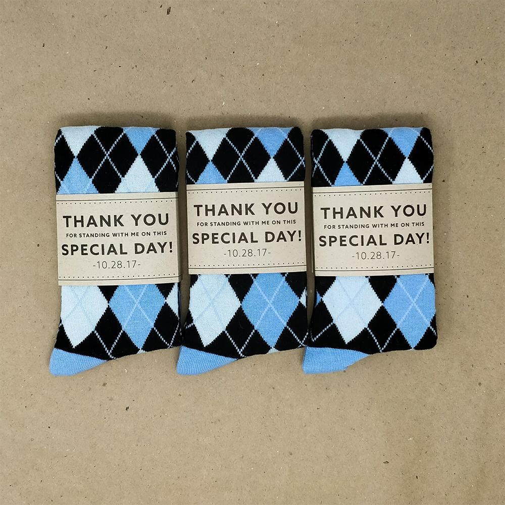 Grateful Personalized Groomsmen Socks - Image 16