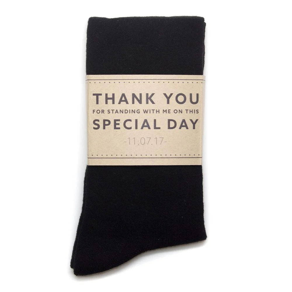 Grateful Personalized Groomsmen Socks - Image 18
