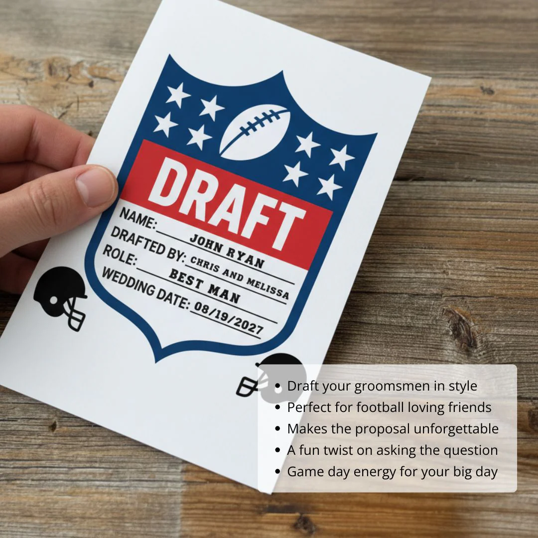 Groomsmen Football Draft Proposal - Image 3