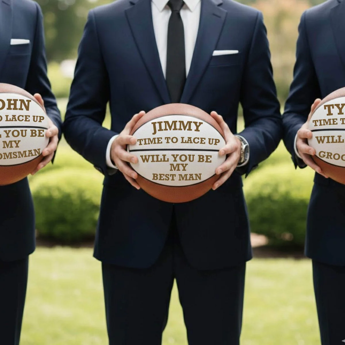 Groomsmen Proposal Basketball - Image 7