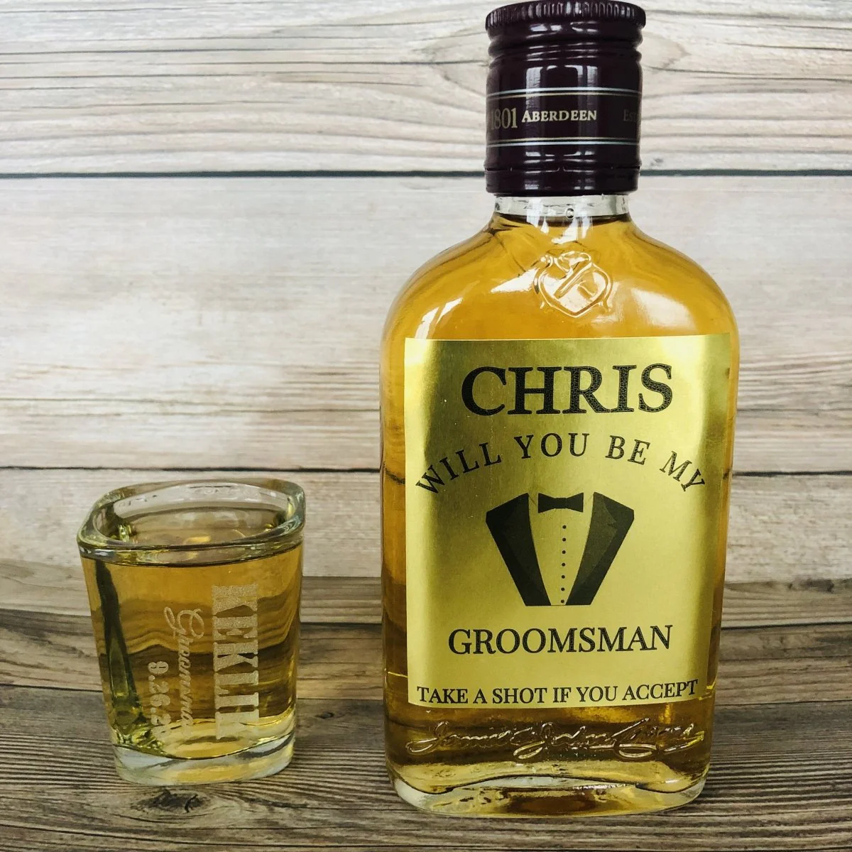 Groomsmen Pint Bottle Label - Image 4