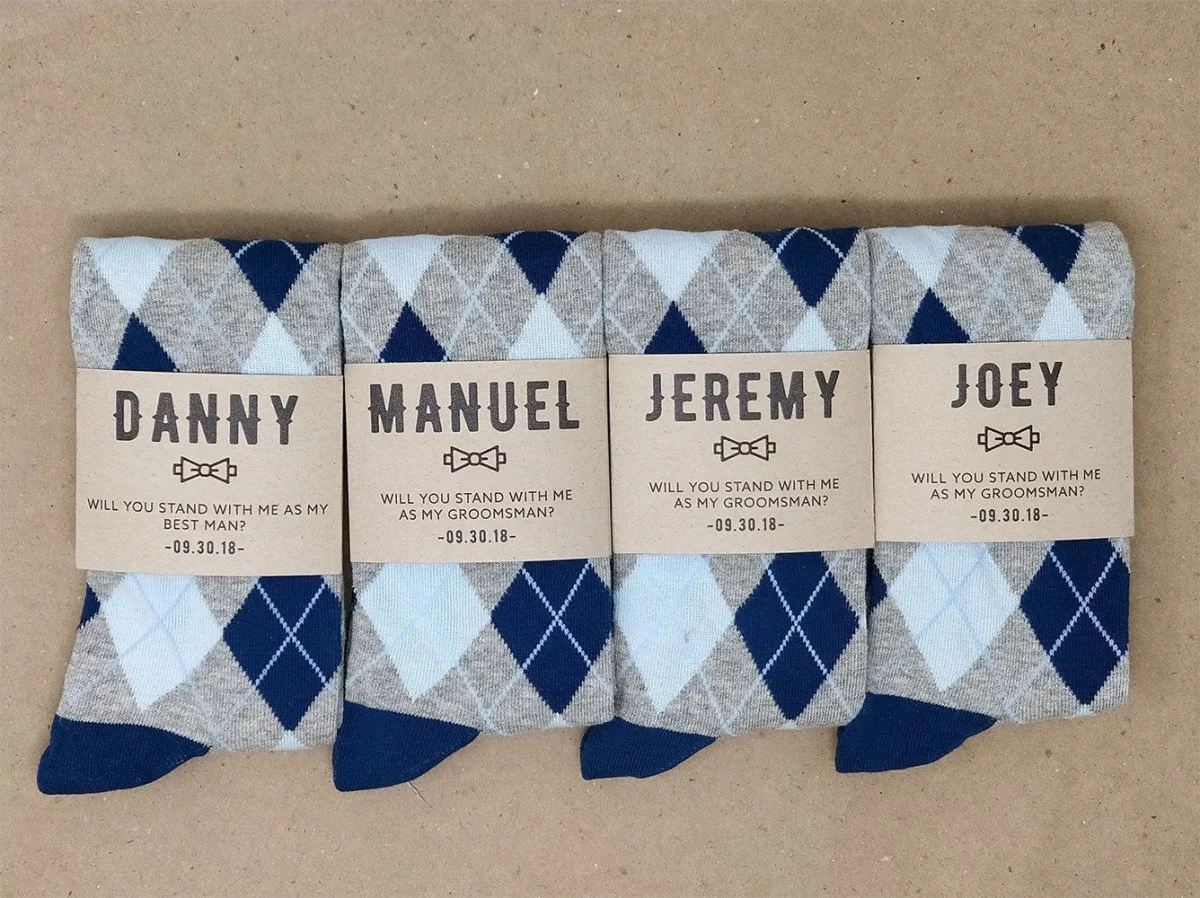 Personalized Groomsmen Proposal Socks - Image 4