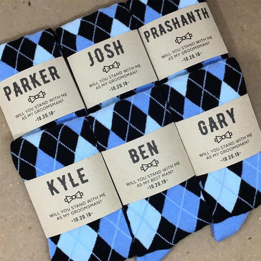 Personalized Groomsmen Proposal Socks - Image 5