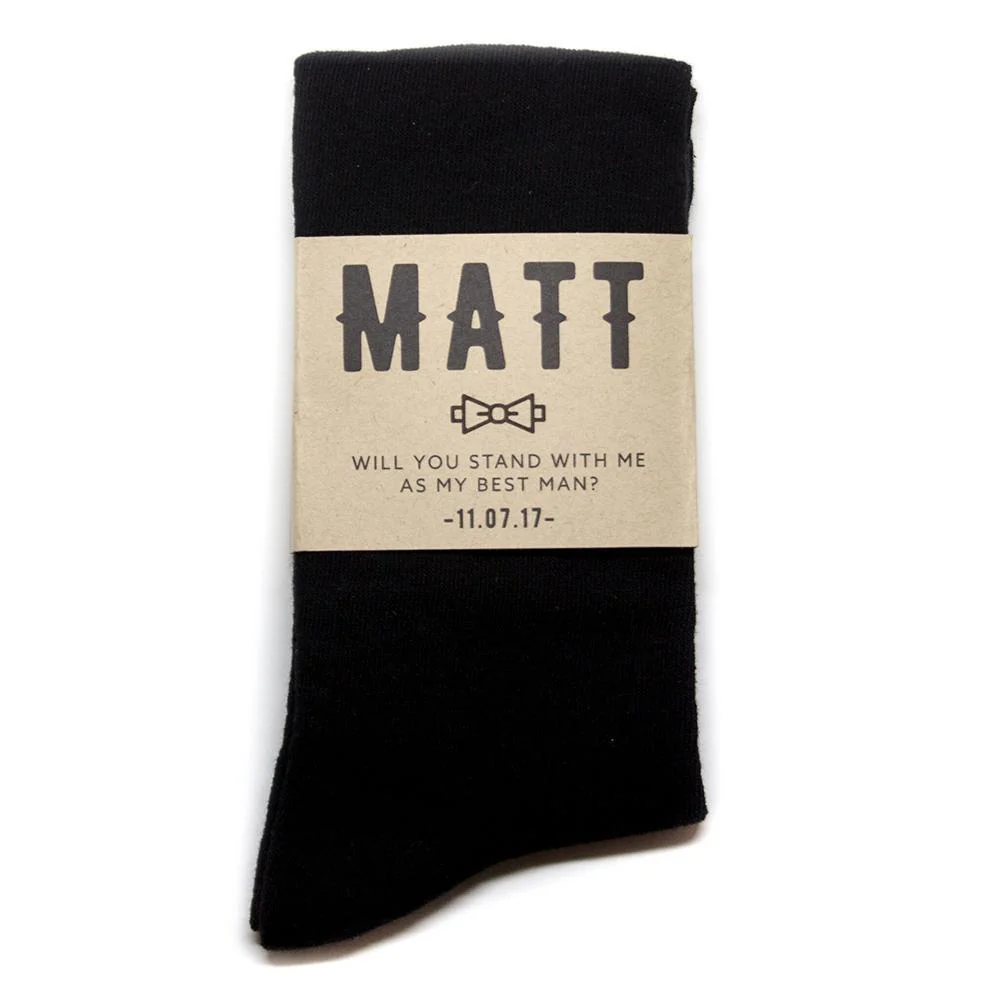 Personalized Groomsmen Proposal Socks - Image 7