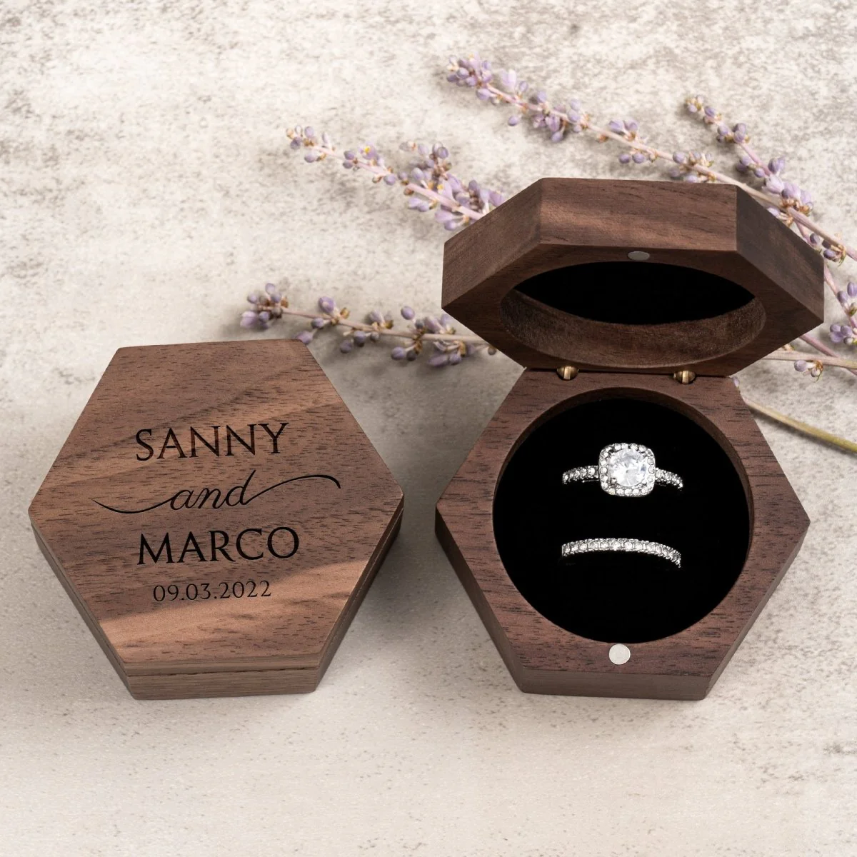 Harmony Hexagon Ring Box - Image 3