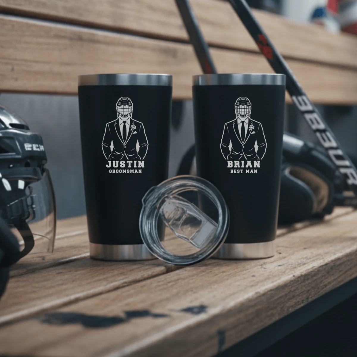 Hat Trick Groomsmen Tumbler - Image 3