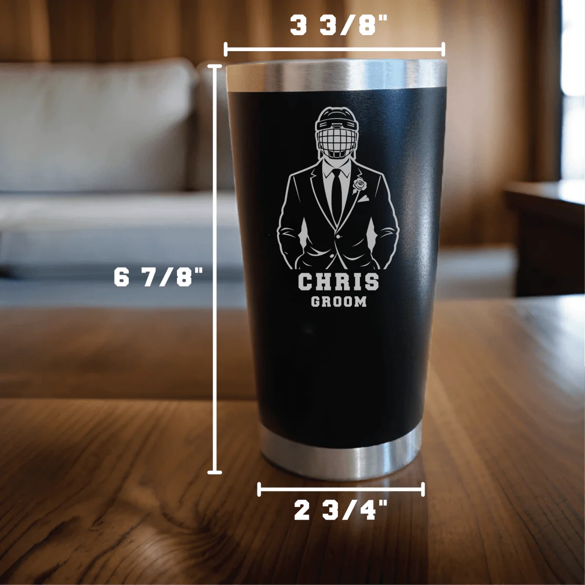 Hat Trick Groomsmen Tumbler - Image 4