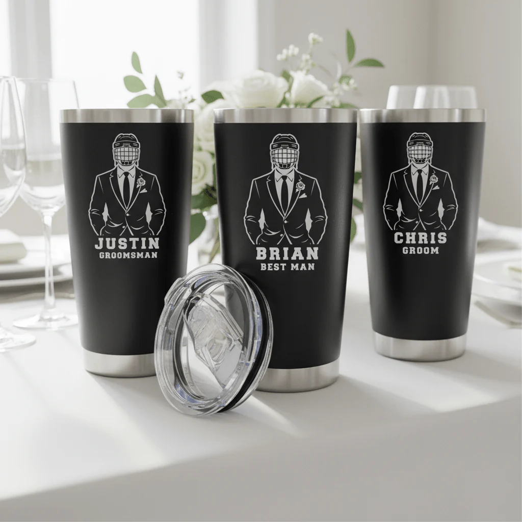 Hat Trick Groomsmen Tumbler - Image 6