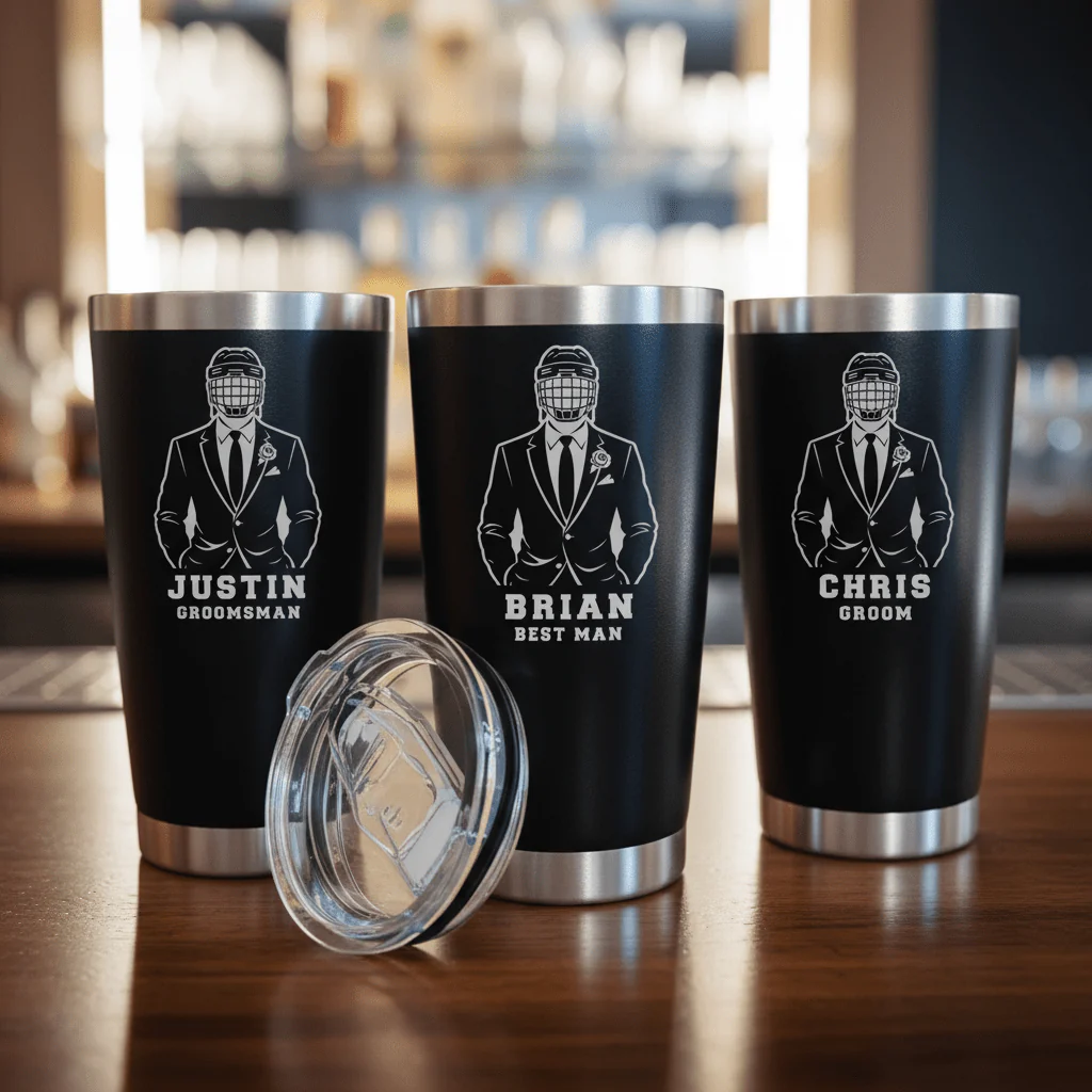 Hat Trick Groomsmen Tumbler - Image 7
