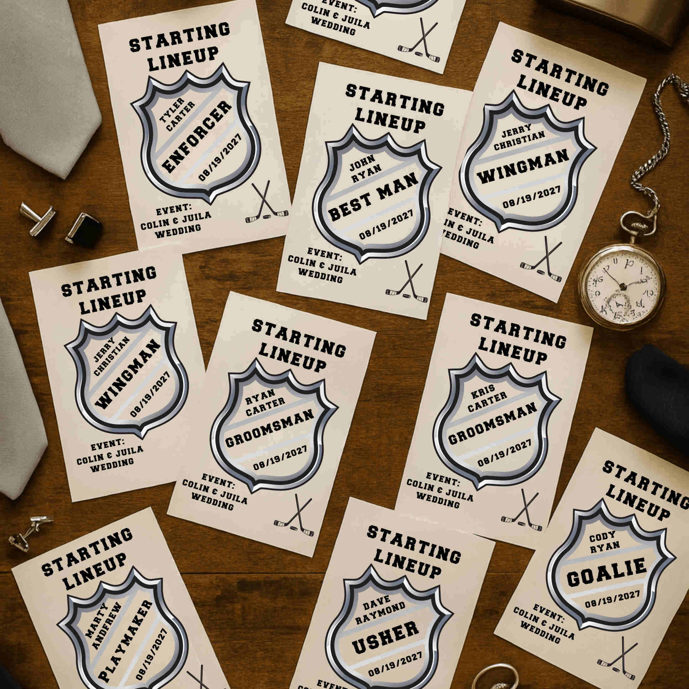 Hockey Groomsmen Proposal Card - Image 3