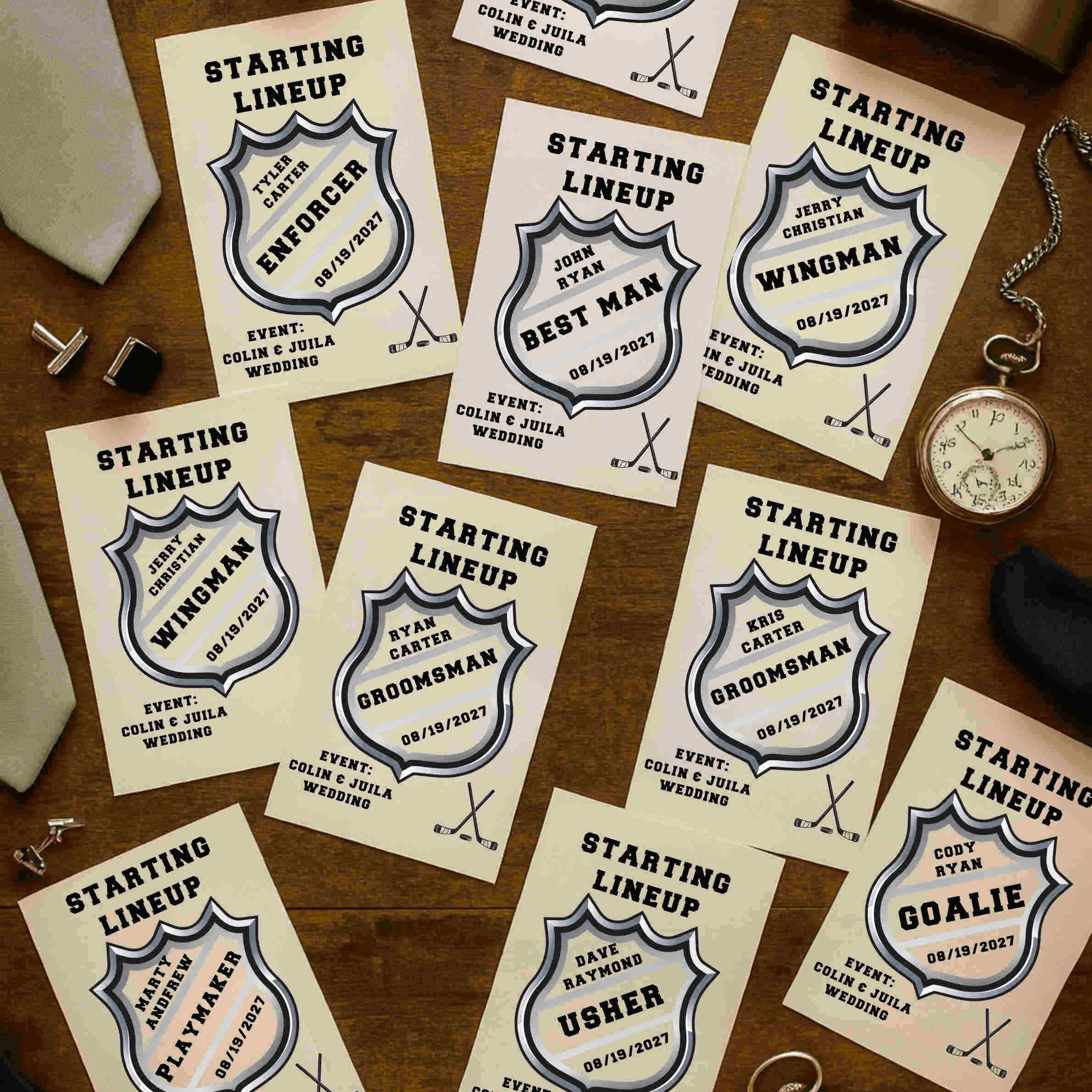 Hockey Groomsmen Proposal Set - Image 4
