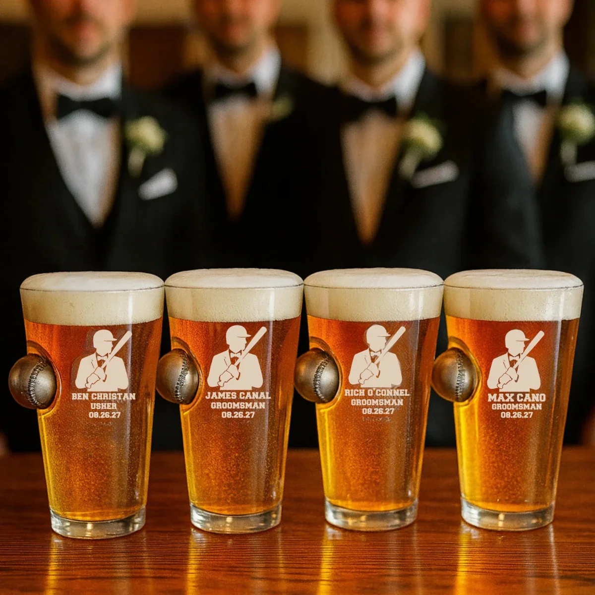 Home Run Groomsmen Pint - Image 3