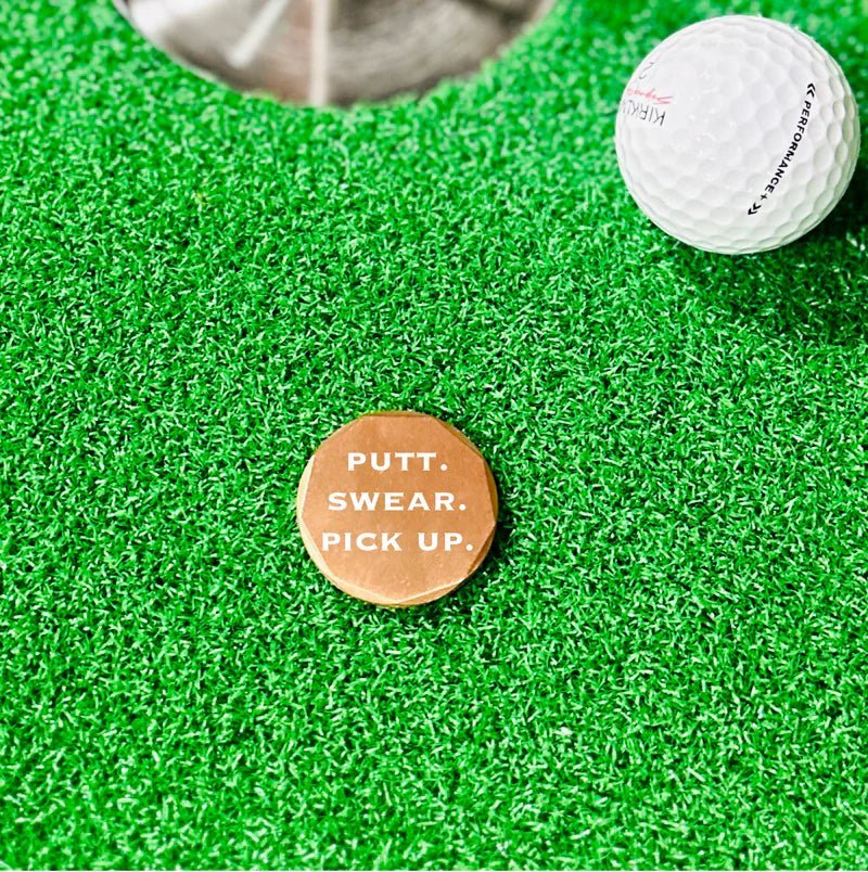 Humorous Putt, Swear, and Pick-Up Golf Ball Marker - Image 4