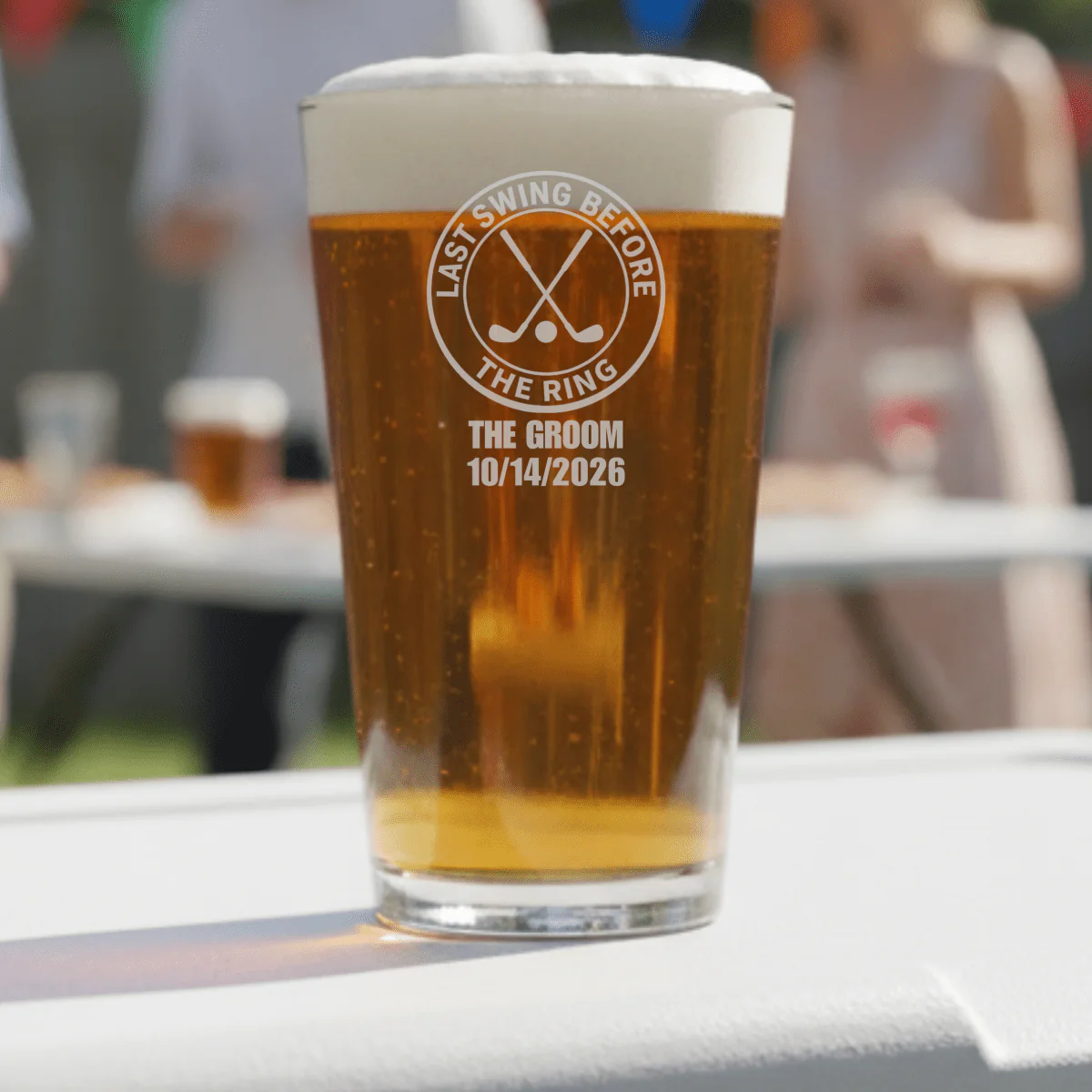 Last Swing Bachelor Pint Glass - Image 4