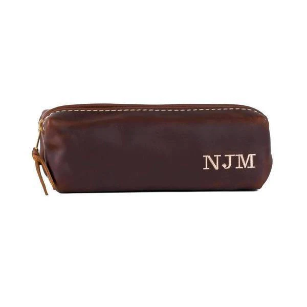 Leather Dopp Kit & Toiletry Bag - Image 13