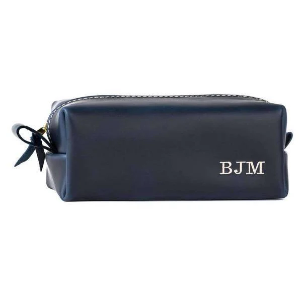 Leather Dopp Kit & Toiletry Bag - Image 3