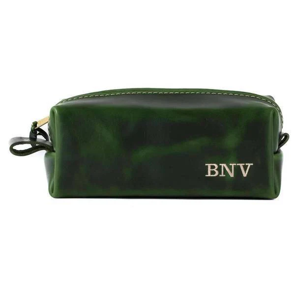 Leather Dopp Kit & Toiletry Bag - Image 4