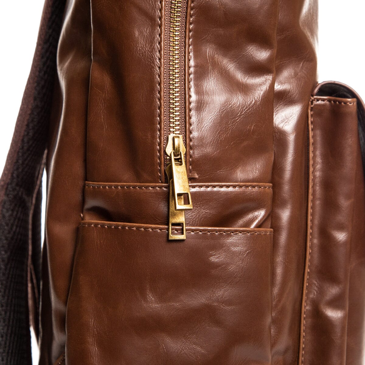 Luxe Leather Laptop Backpack - Image 10