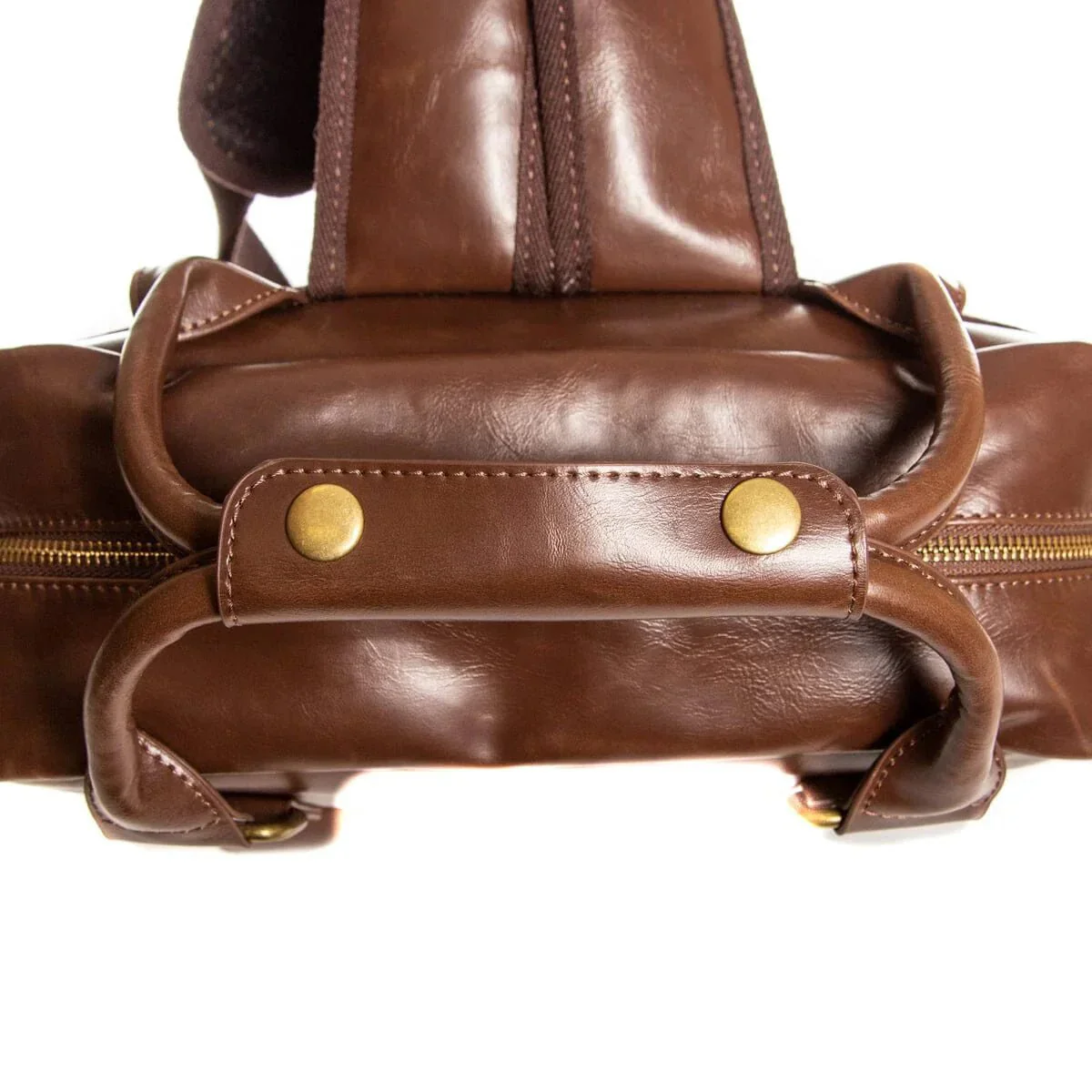 Luxe Leather Laptop Backpack - Image 11