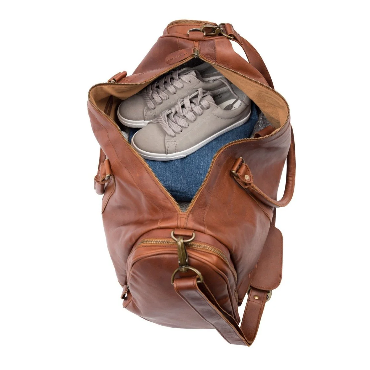 Luxury Leather Duffle - Image 4