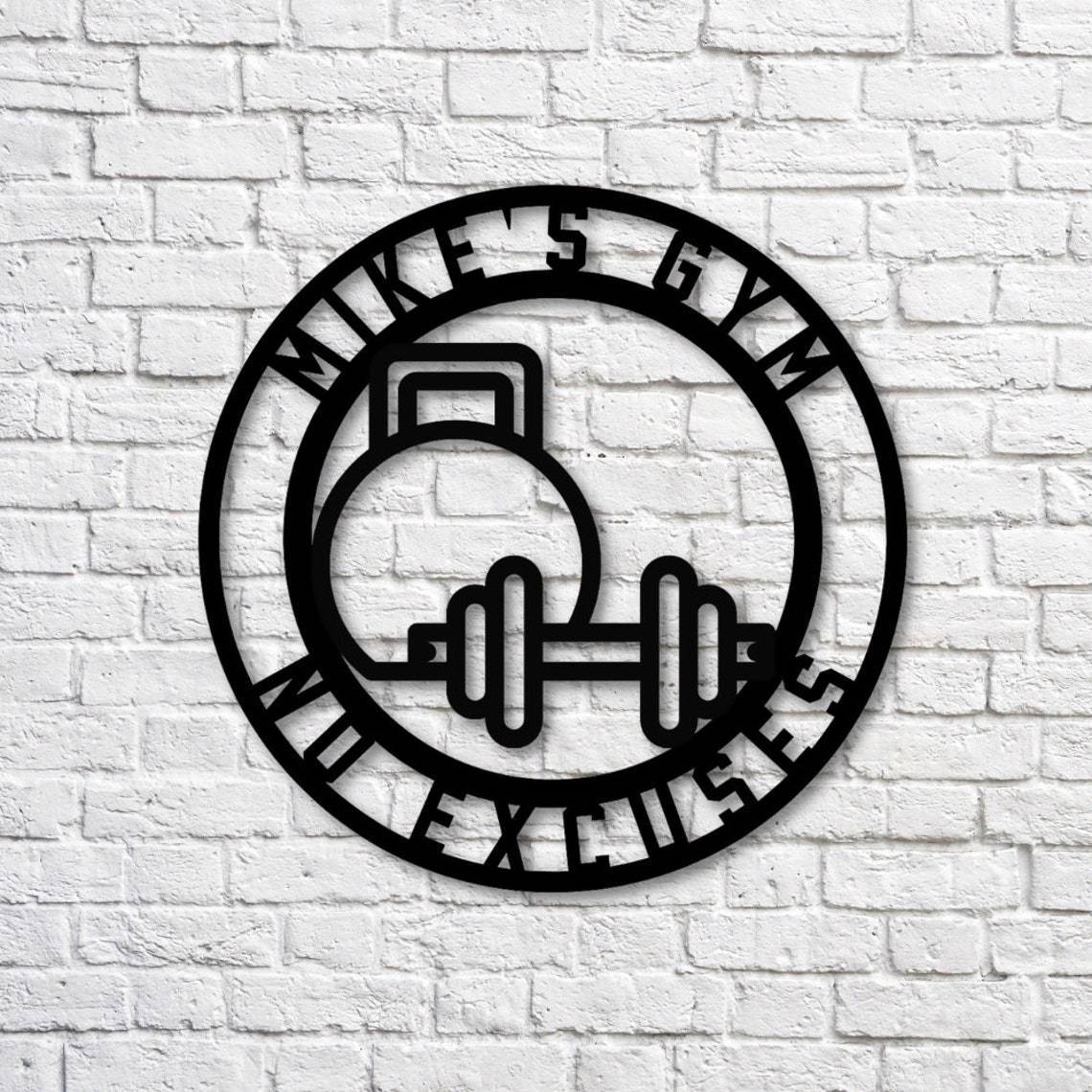 Metal Gym Sign - Image 3