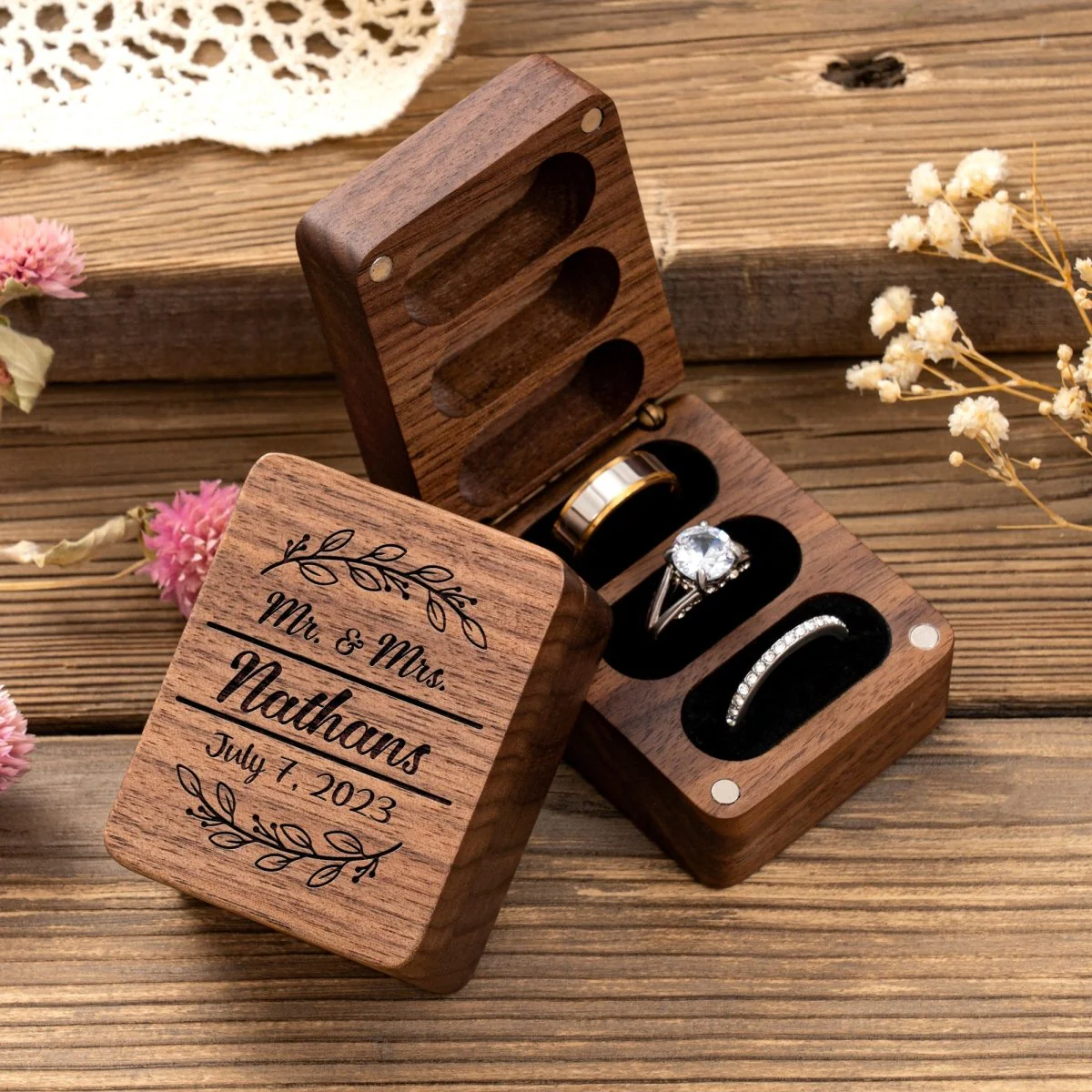Mr & Mrs Ring Box - Image 8