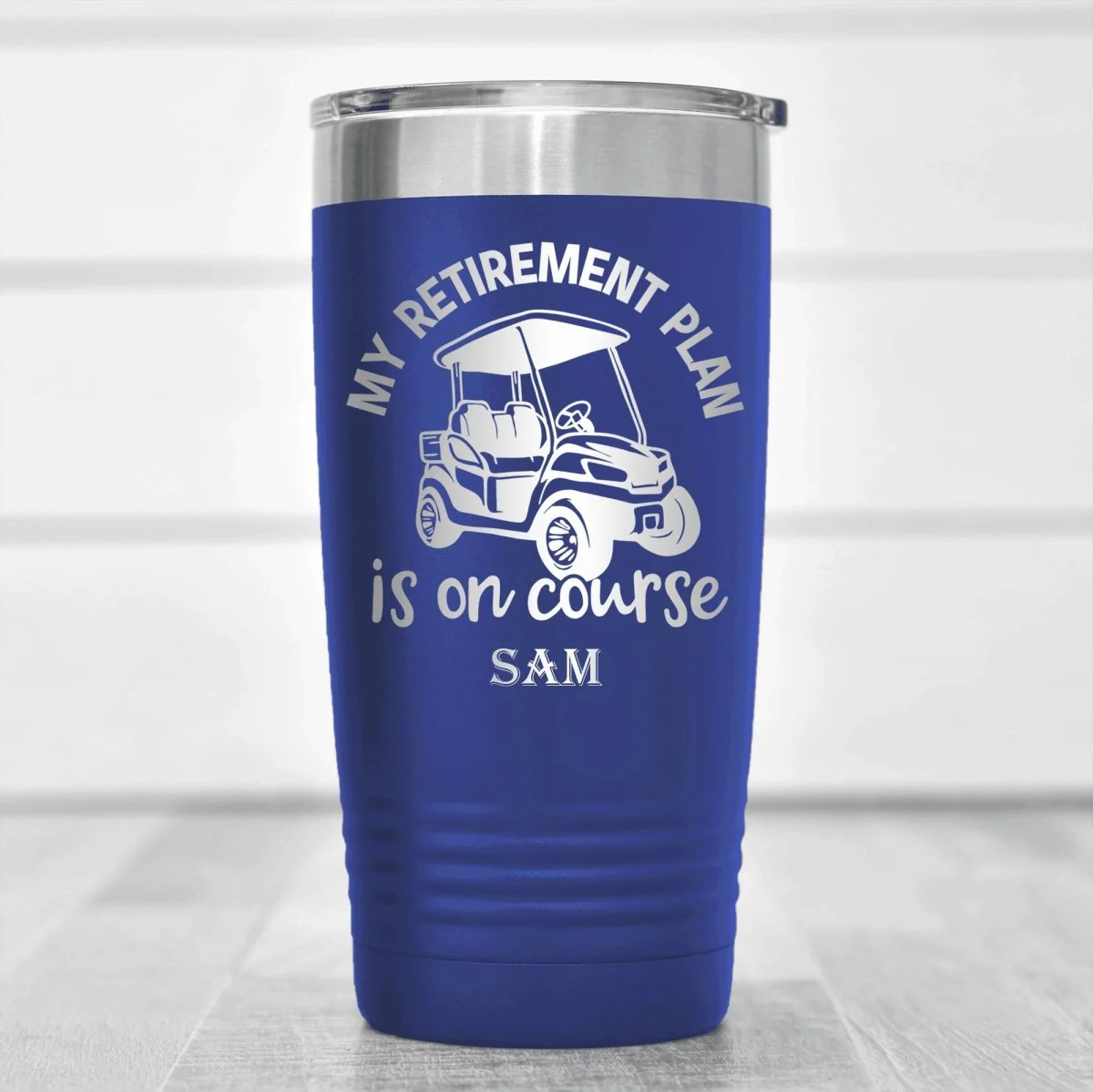 My Retirement Plan Is On Course Tumbler - Image 3