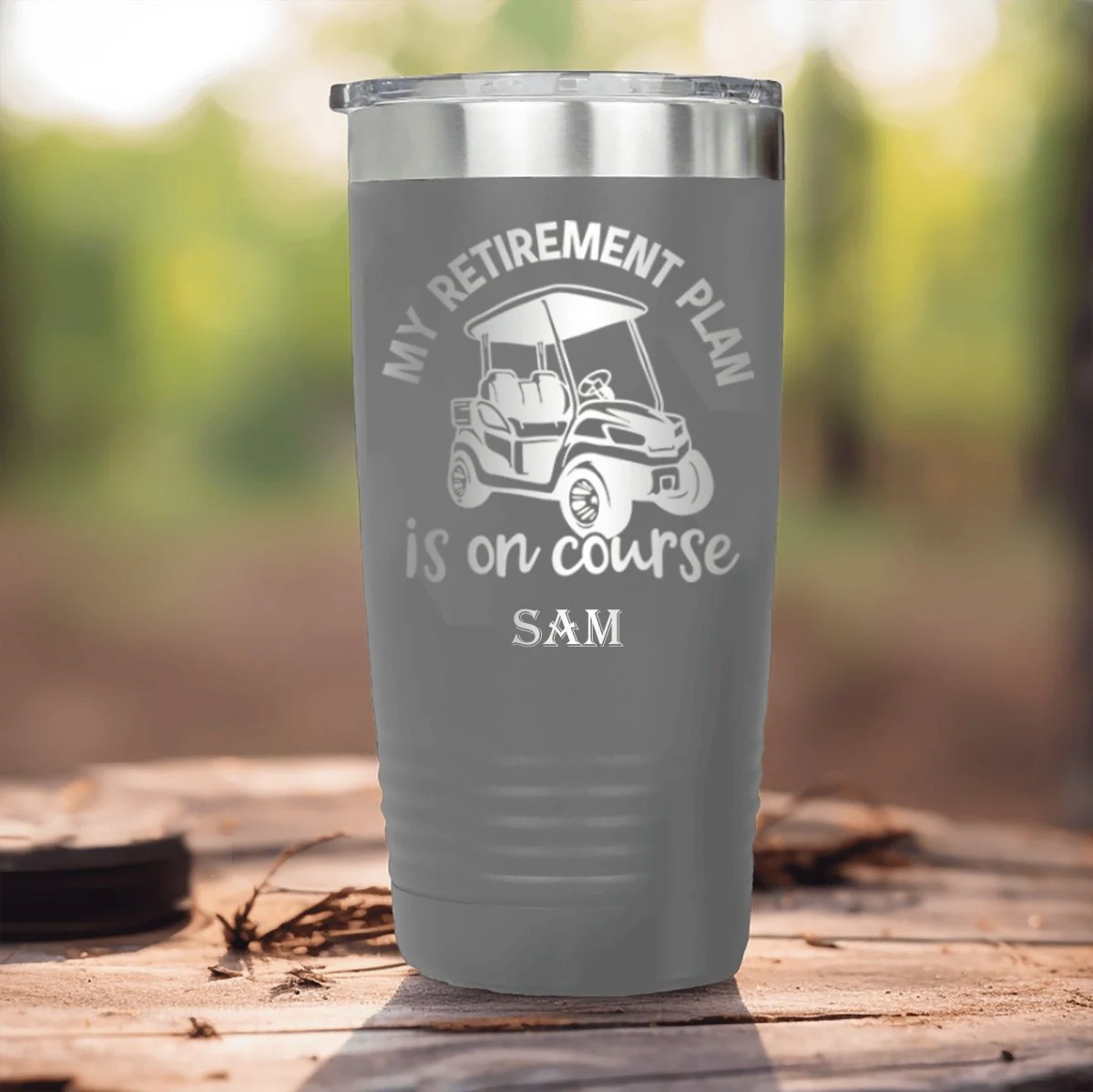 My Retirement Plan Is On Course Tumbler - Image 9