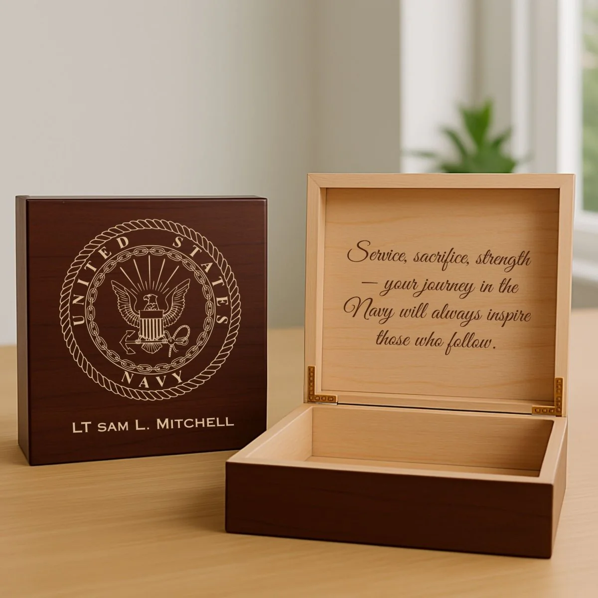 Navy Keepsake Box