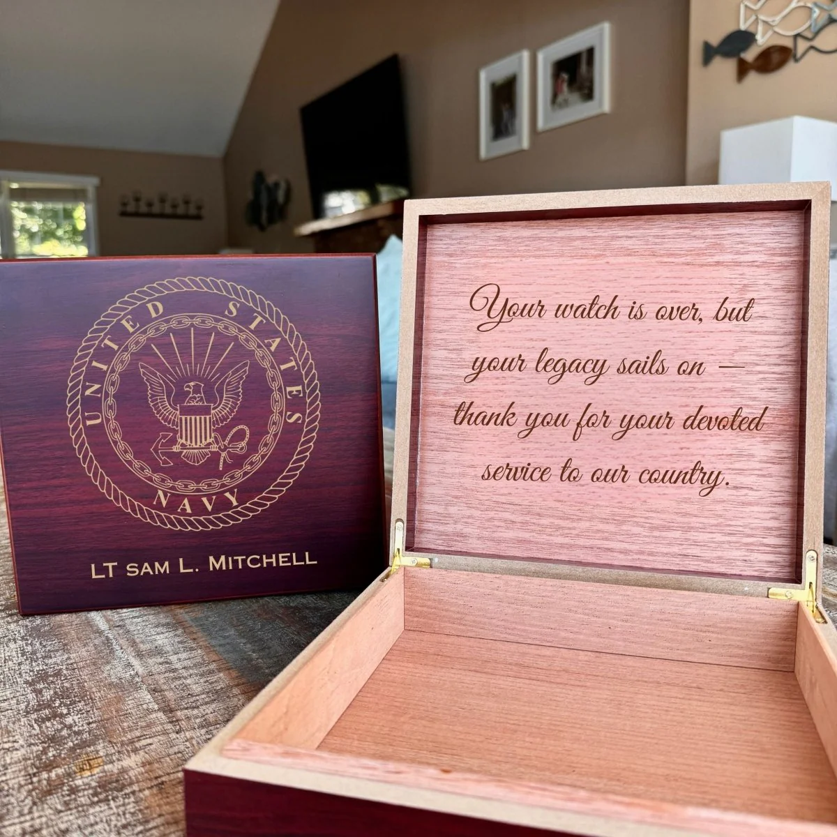 Navy Keepsake Box - Image 8