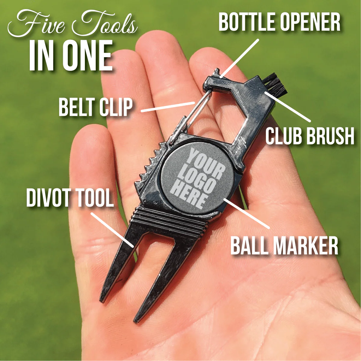 5-in-1 Golf Multi Tool with Custom Logo - Image 2