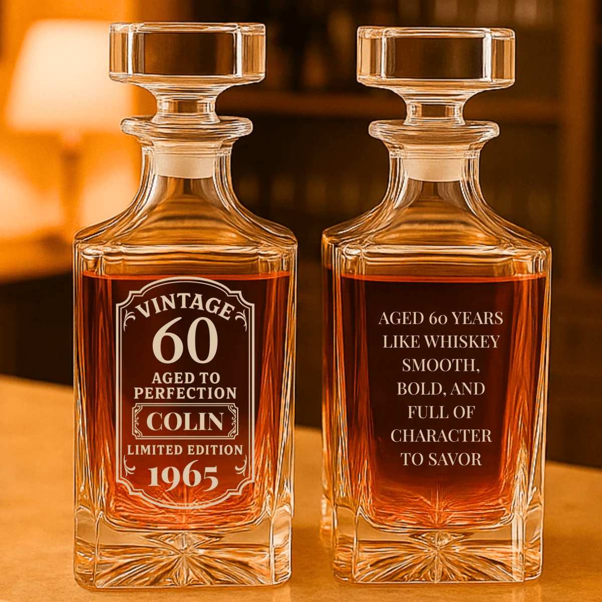 Personalized 60th Birthday Decanter