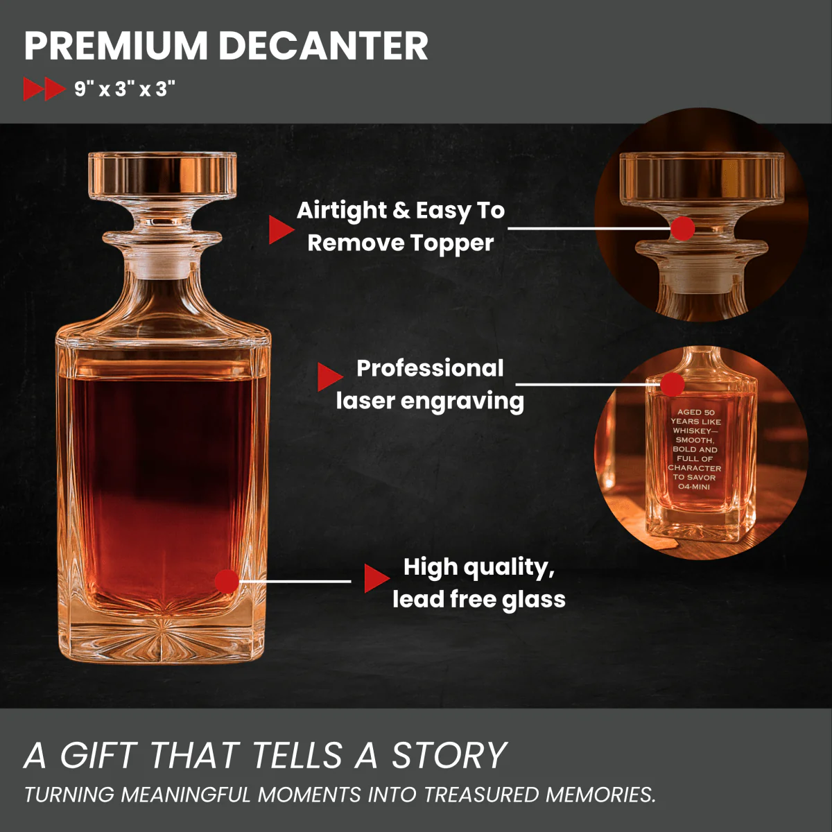 Personalized 60th Birthday Decanter - Image 5