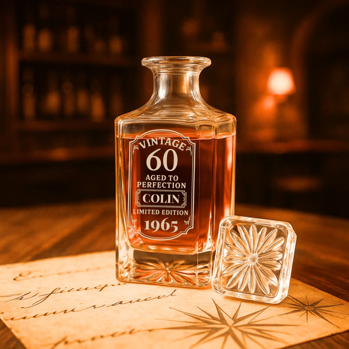 Personalized 60th Birthday Decanter - Image 6