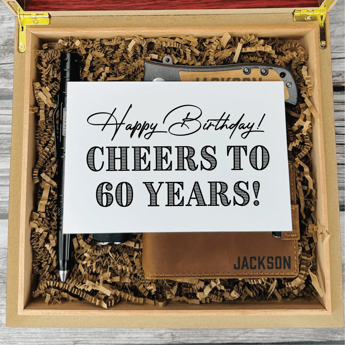 Cheers to 60 Years Gift Set - Image 3
