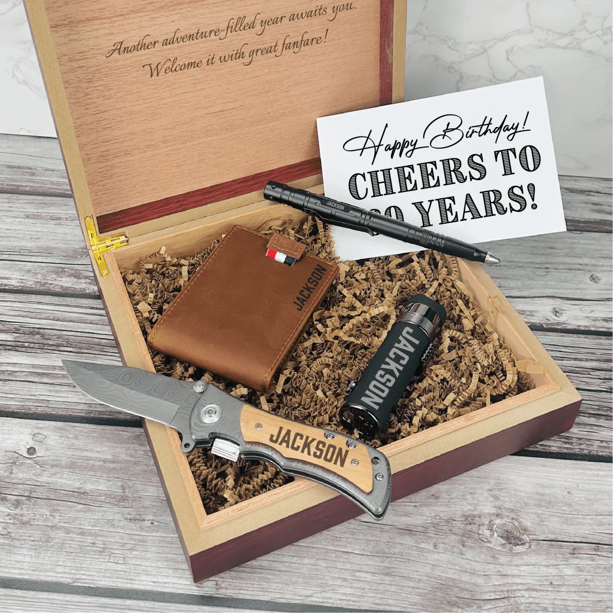 Cheers to 60 Years Gift Set - Image 4