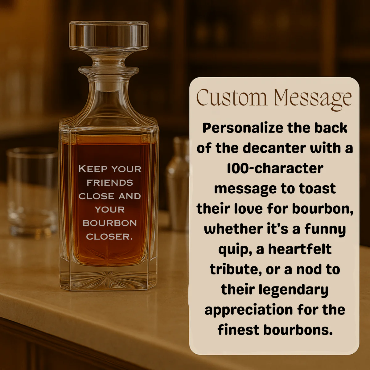 Personalized Bourbon Decanter - Image 3
