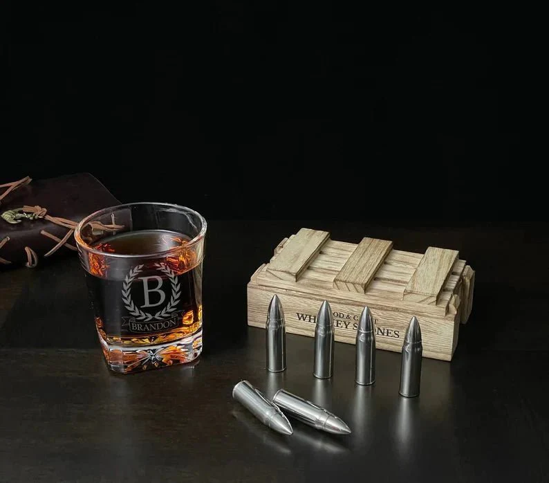 Personalized Bulletproof Decanter and Stones Set - Image 3