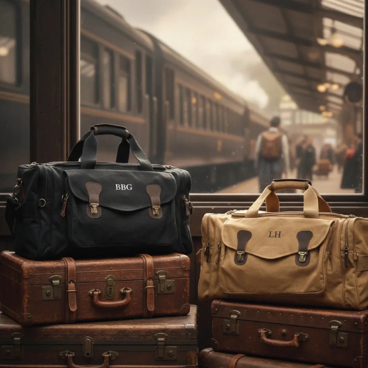 Voyager Monogrammed Duffle Bag - Image 11