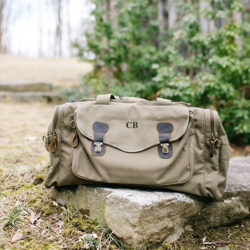 Voyager Monogrammed Duffle Bag - Image 6