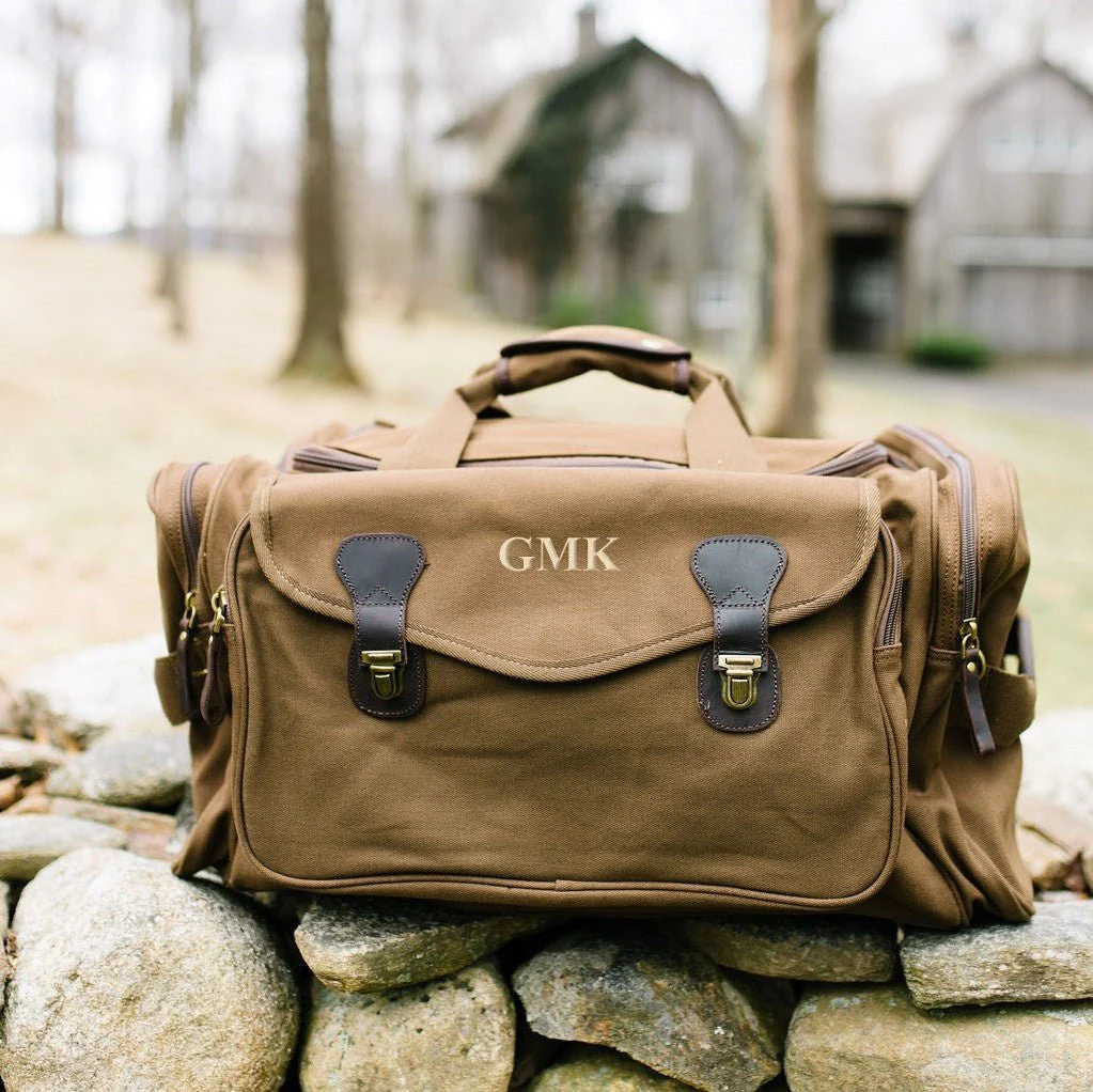 Voyager Monogrammed Duffle Bag - Image 8