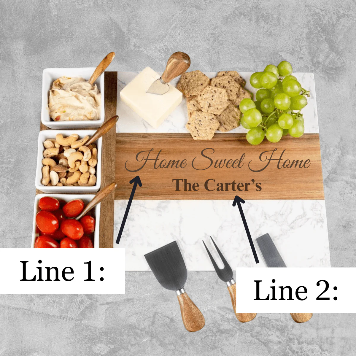Personalized Marble Serving Board - Image 3