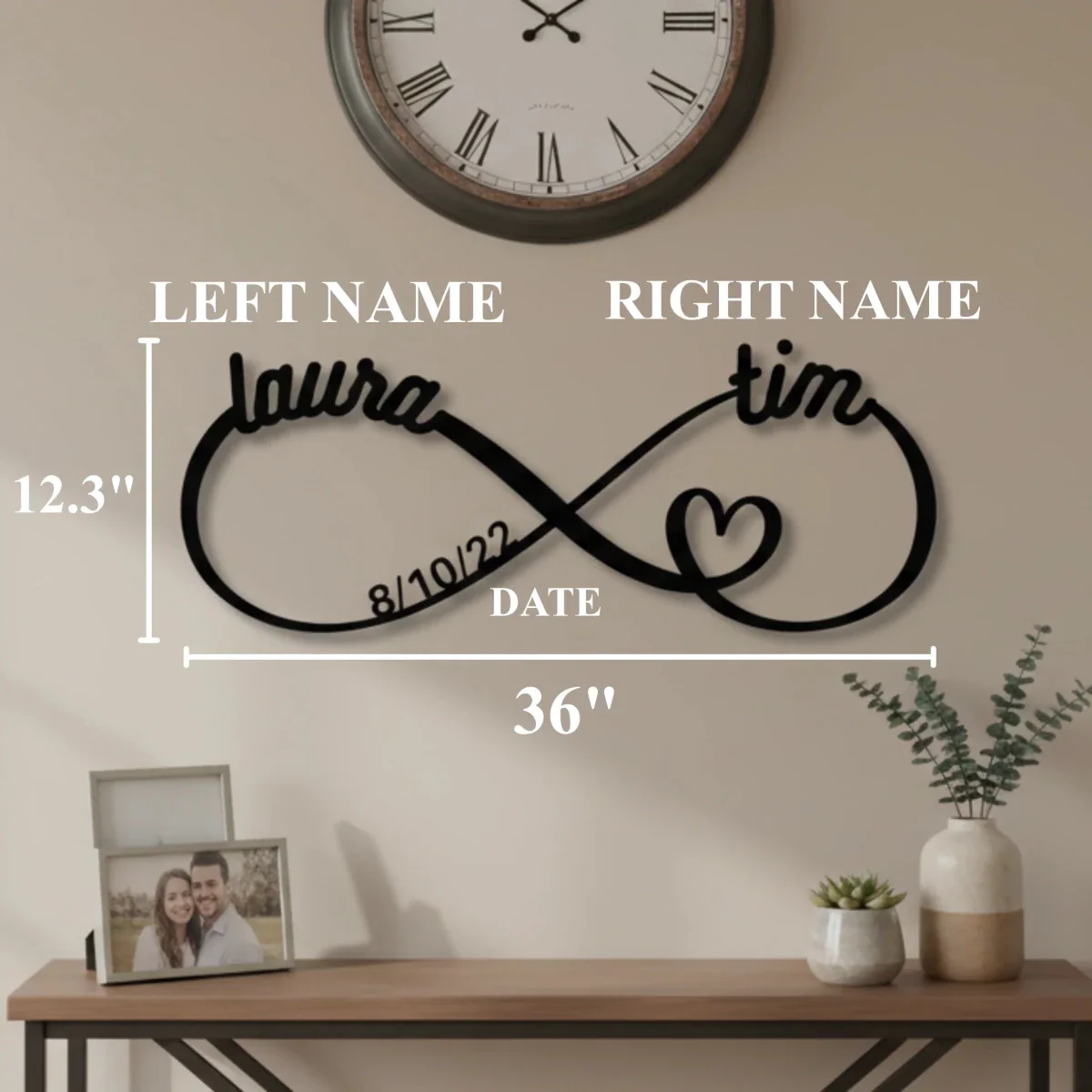 Personalized Infinity Anniversary Sign - Image 6